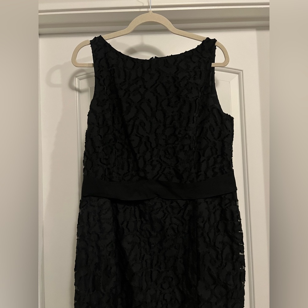 St. John Black Lace Pattern Sleeveless Gown Long Maxi Dress Sz 10 Formal Evening - Picture 6 of 17